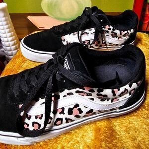 Old Skool Leopard Vans W9